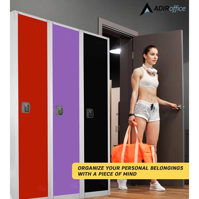 12'' Wide Steel 1-Tier School and Gym Locker