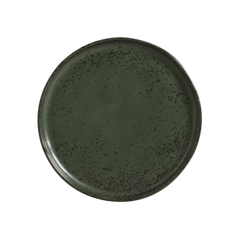 Porto Brasil Matte Black 6.1'' Stoneware Bread And Butter Plate (Set of 6)