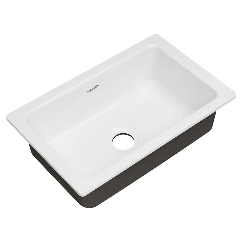 Delancey 30'' L Undermount Single Bowl Cast Iron Kitchen Sink