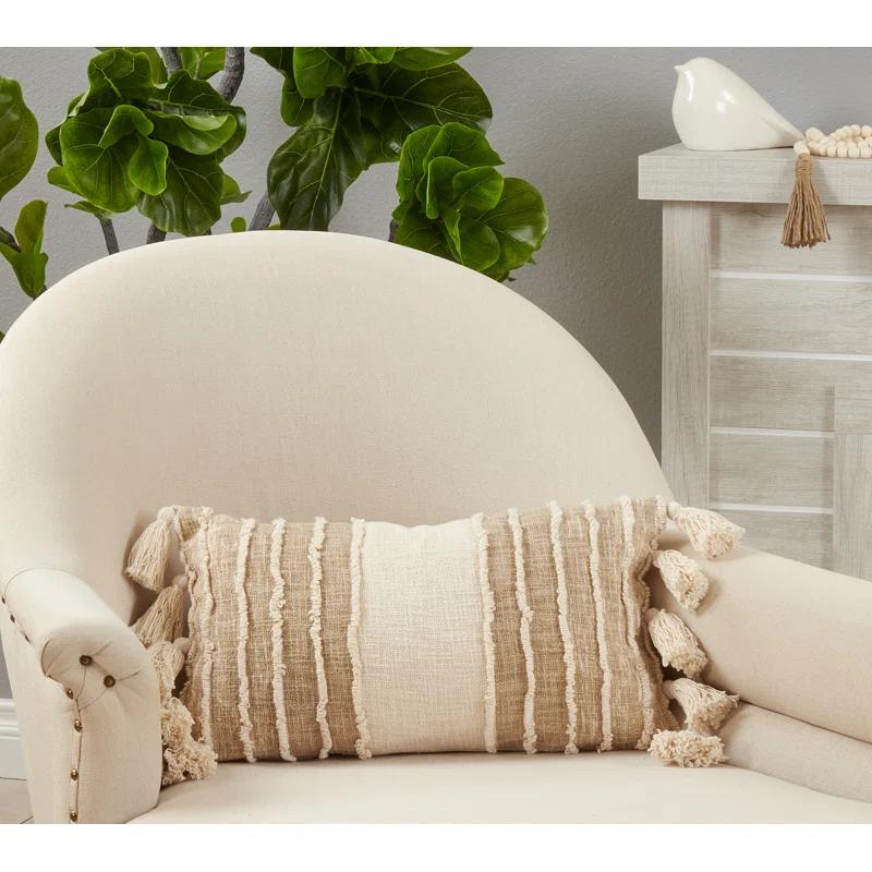 Tassels Cotton Pillow Cover