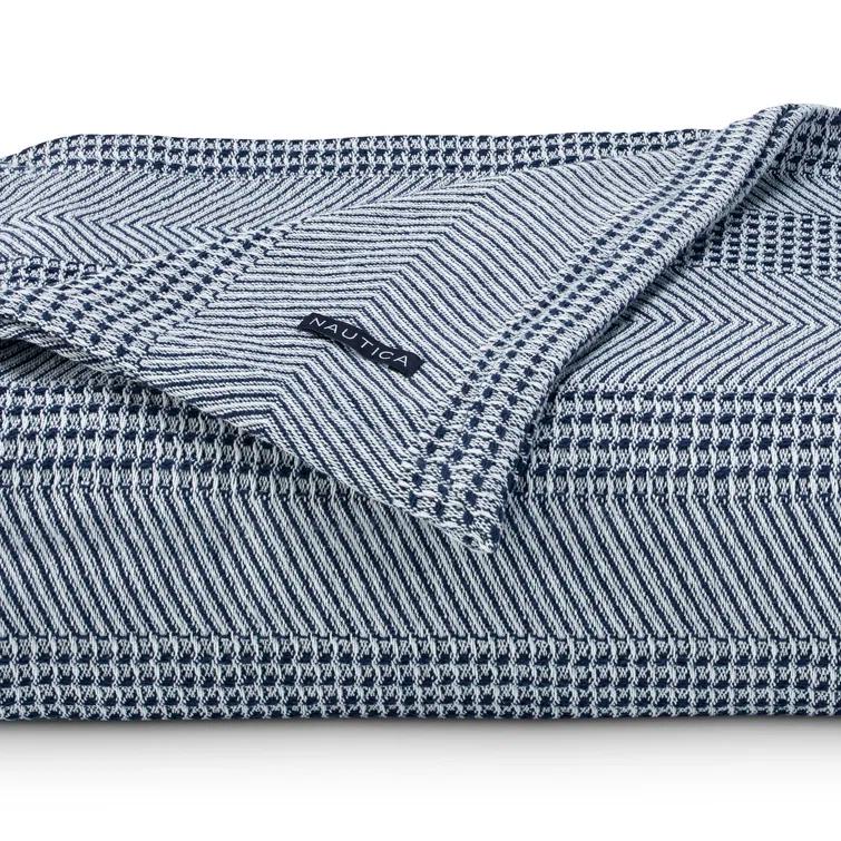 Nautica Raeford Nautica Chevron Stripe Cotton Blanket