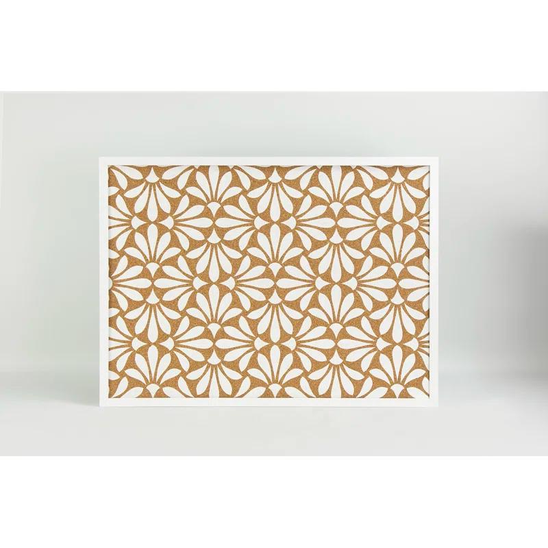 WallPops! Abstract Floral White Printed Corkboard