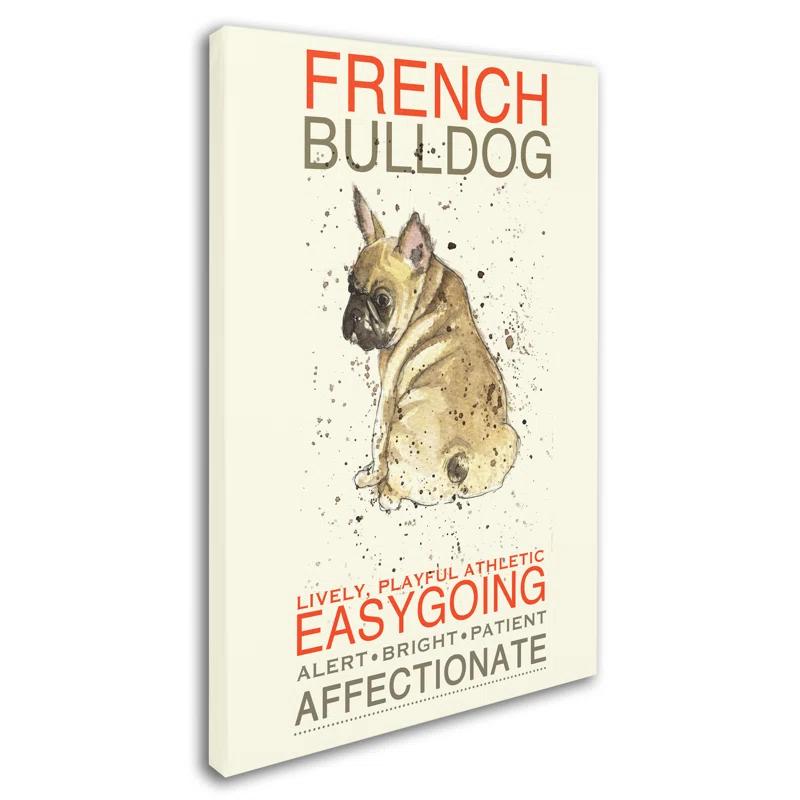 Tucker Murphy Pet™ 'French Bulldog' Print on Wrapped Canvas