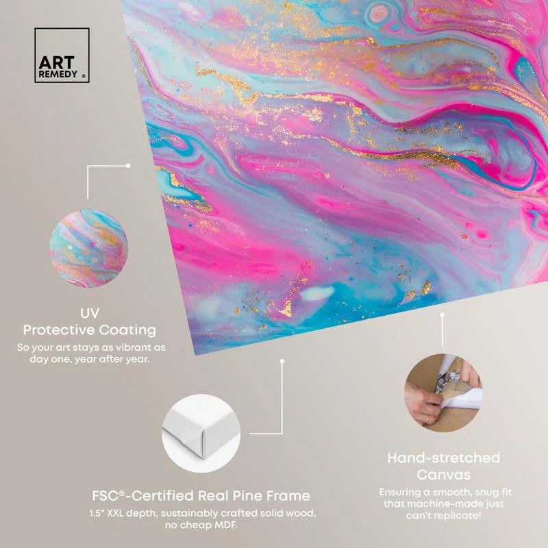 Art Remedy Galactic Reverie Canvas Geode Wall Art by Art Remedy