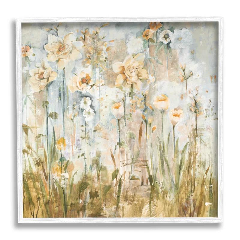 Stupell Industries " Varied Blooming Flowers Among Grasses Boho " by Jill Martin Painting Print
