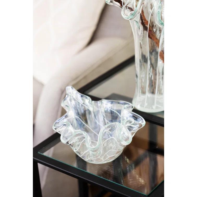 VIETRI Onda Handmade Glass Table Vase