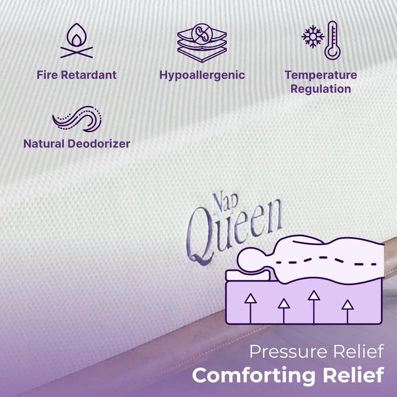 Nap Queen Charlotte, Bamboo Charcoal Infused Medium Firm Memory Foam Mattress & Reviews | Wayfair