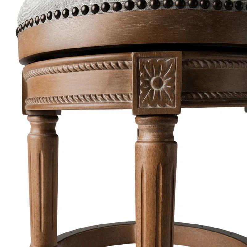 Maven Lane Maven Lane Pullman Backless Stool with Fabric Upholstery