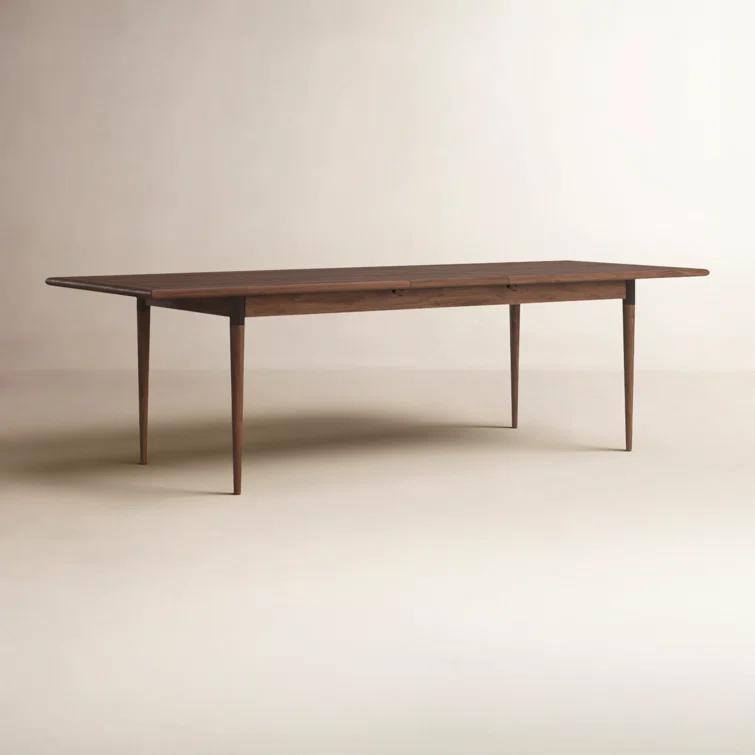 Scandinavian Inspired Extendable Dining Table in Classic Brown