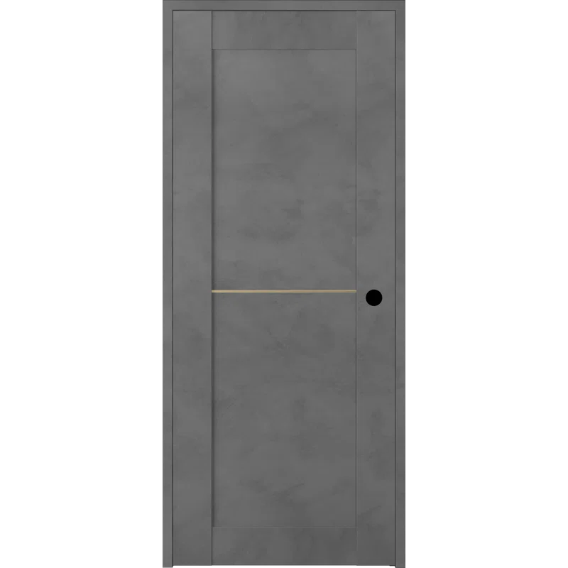 Belldinni Avon 01 1H Gold DIY-Friendly Manufactured Wood Solid Core Single Prehung Door