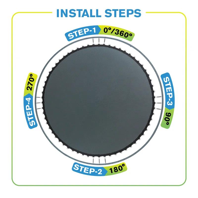 Upper Bounce Machrus Upper Bounce Mini Trampoline Replacement Jumping Mat fits for 40" Round Frames - MAT ONLY