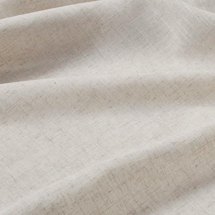 Madison Park Kyler Natural Linen Blend Light Filtering Curtain Panel Pair 52x84" (Set of 2)