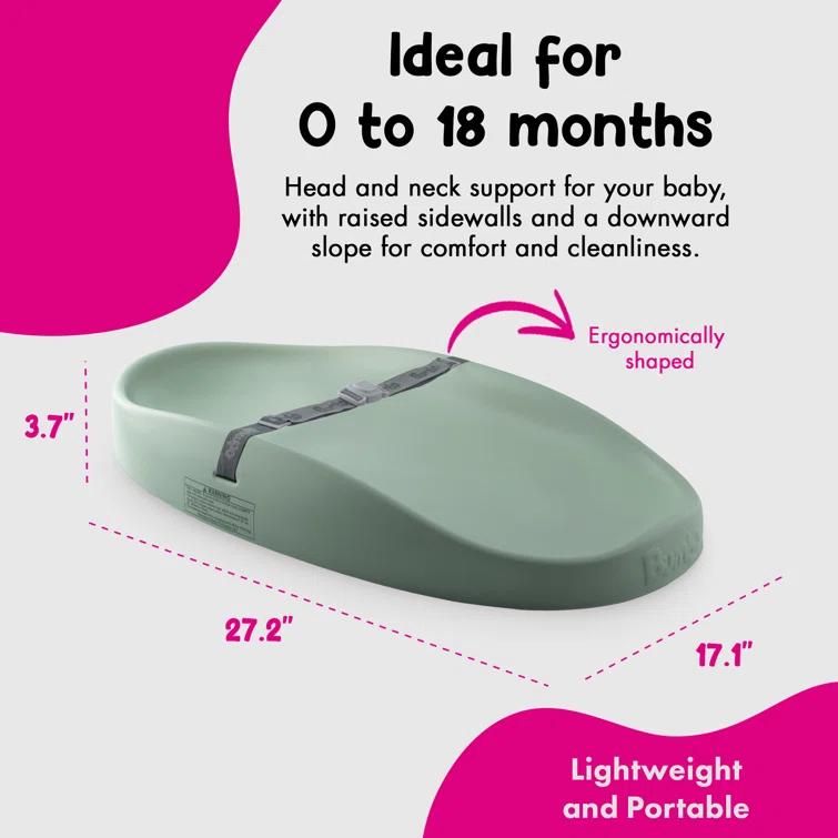 Bumbo Bumbo Diaper Changing Pad, Ergonomic Baby Changing Mat with Safety Belt