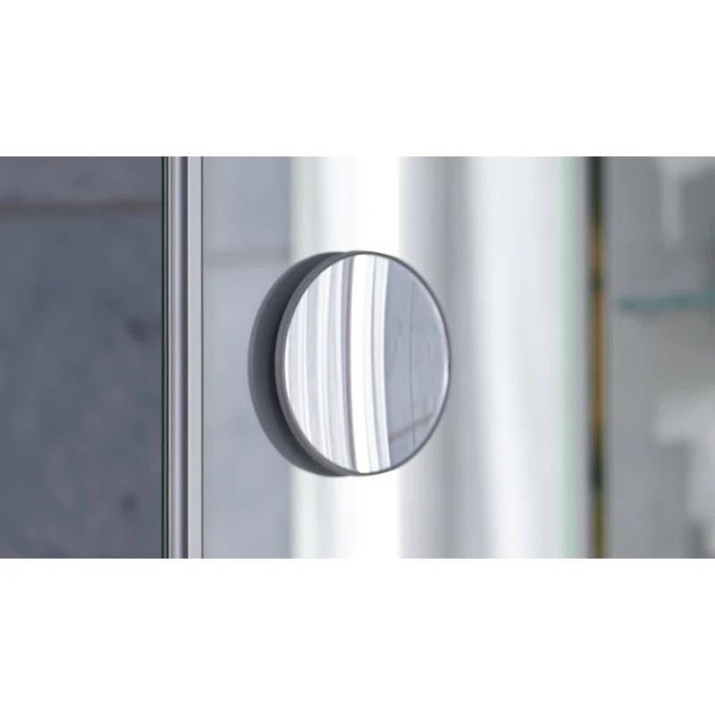 AiO Recessed Frameless Medicine Cabinet with 6 Adjustable Shelves and LED Lighting
