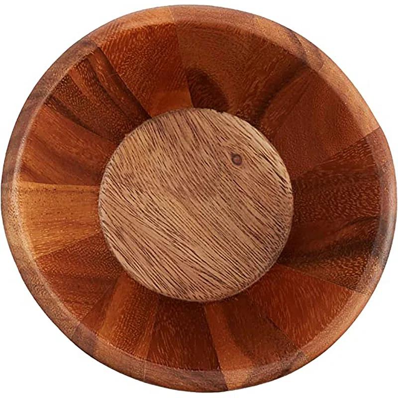 Lipper Acacia Wave Bowls, Set Of 4