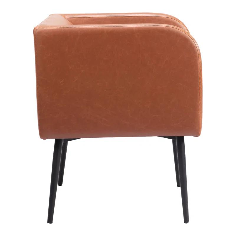 Zuo Hospitality 19.7'' H Faux Leather Upholstered Armchair