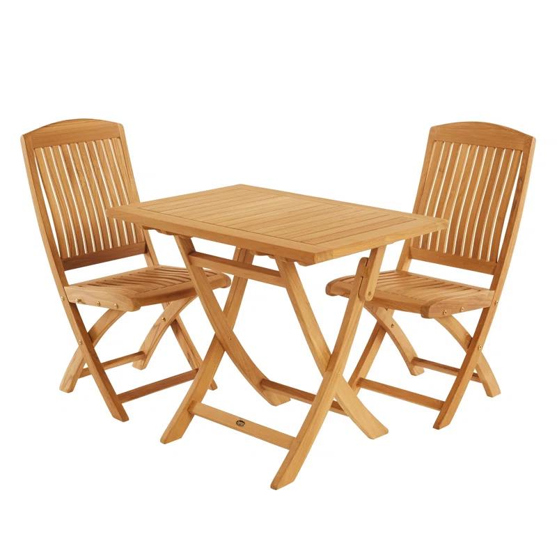 ARB Teak & Specialties Venue Solid Wood Patio Folding Chair Folding Chair