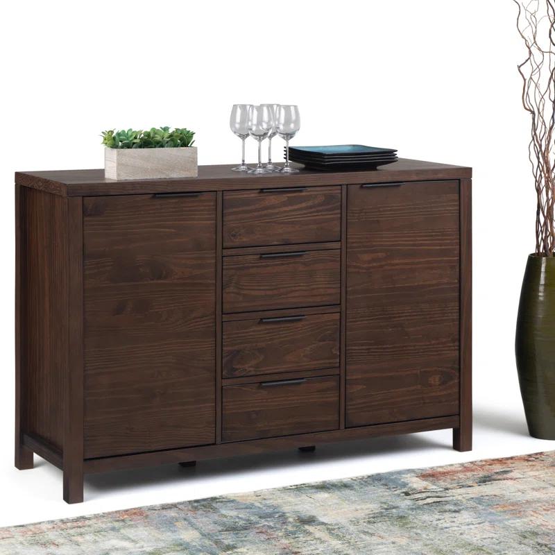 Simpli Home Hollander 54'' SOLID WOOD Sideboard Buffet
