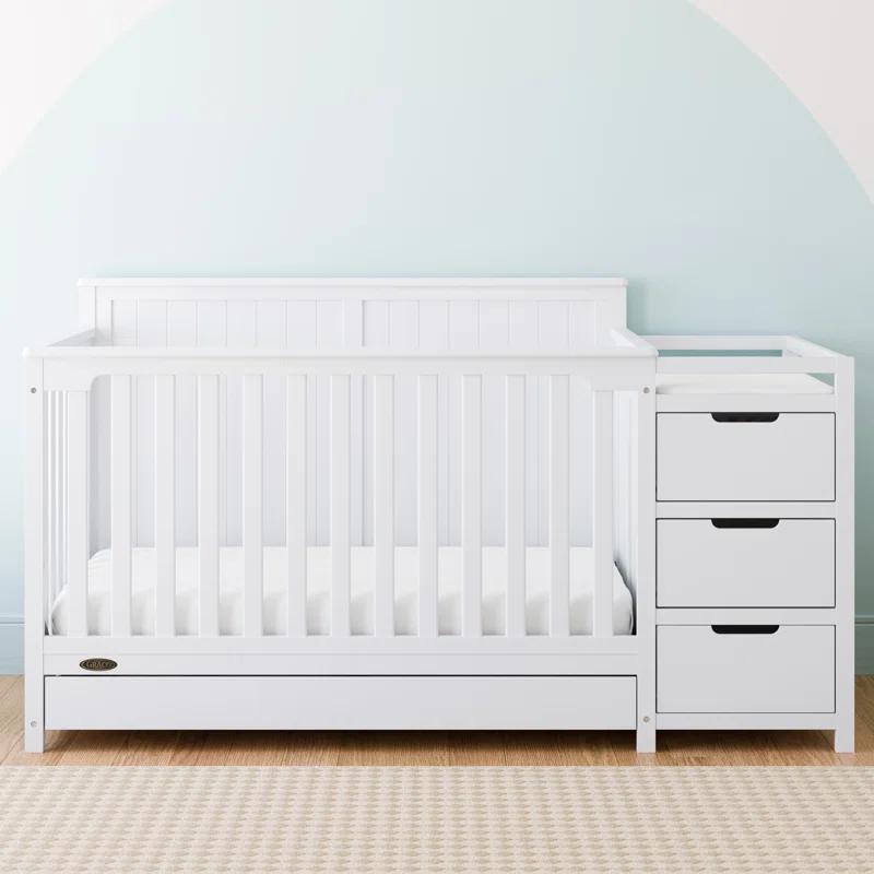 Graco Hadley 5-in-1 Convertible Crib and Changer with Storage