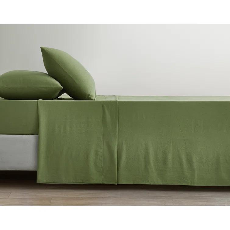 Chezmoi Collection Washed Microfiber Bedding Microfiber Sheet Set