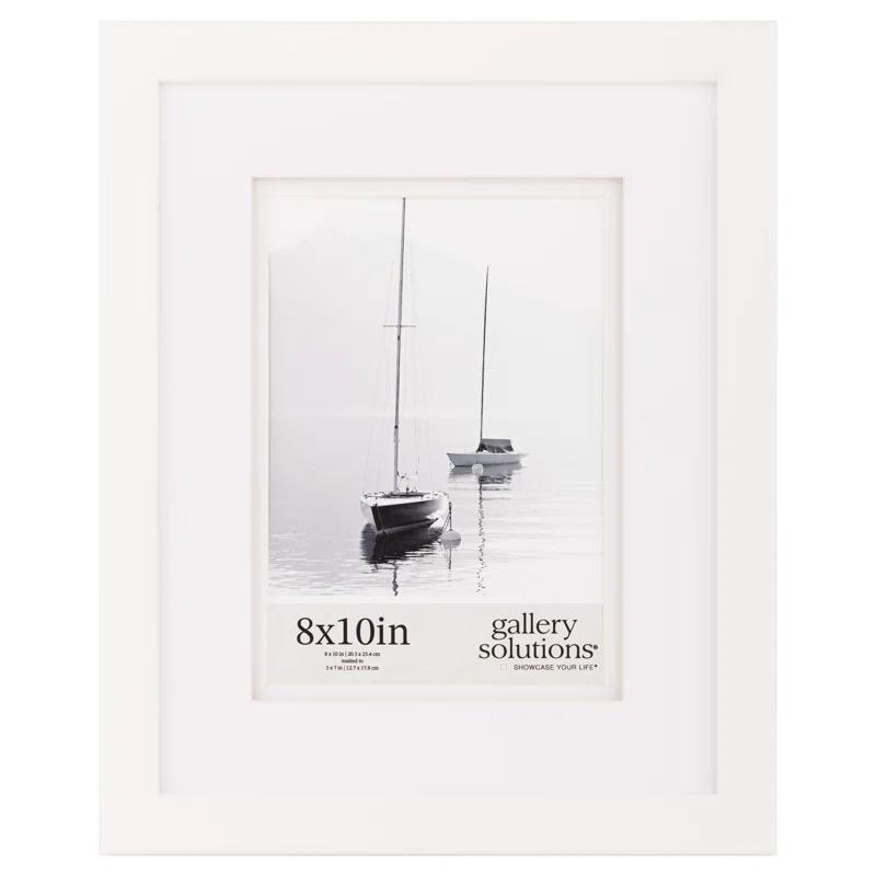 Gallery Solutions Wall Mount Or Tabletop Double Airfloat  Mat Picture Frame