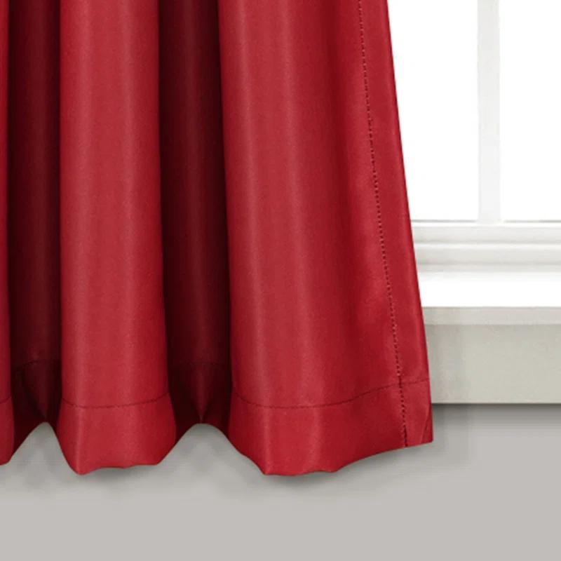 Lush Decor Weeping Flowers Floral Room Darkening Thermal Rod Pocket Curtain Panels (Set of 2)