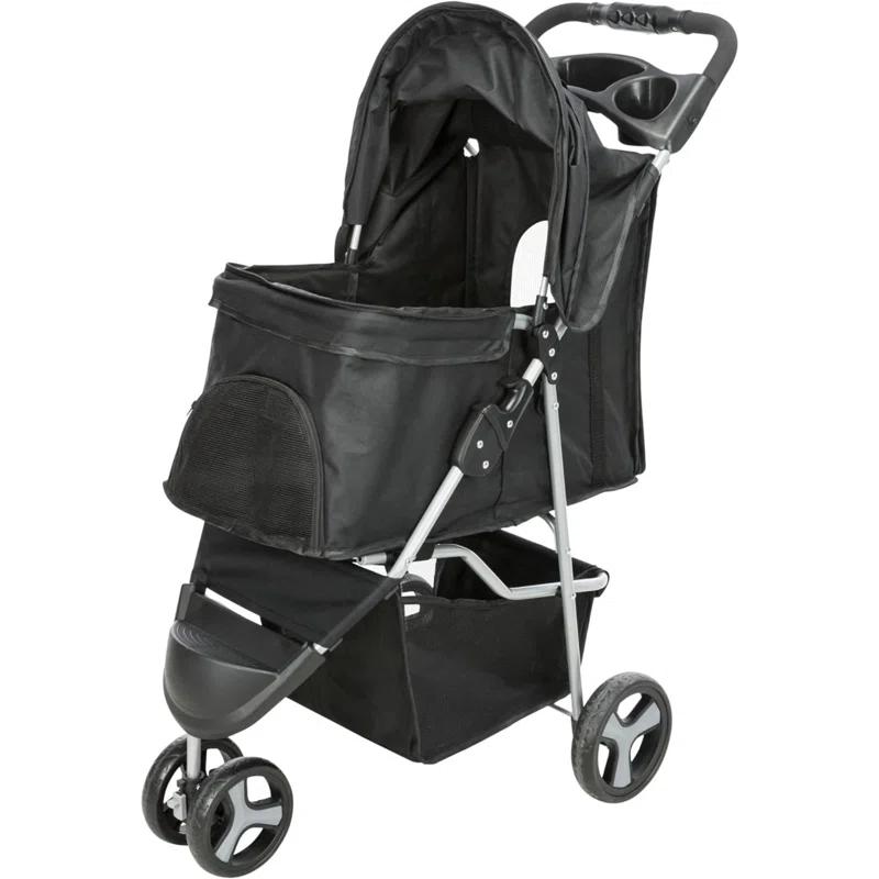 TRIXIE TRIXIE Dog Stroller for Small Dogs and Cats, Lightweight and Compact Pet Stroller