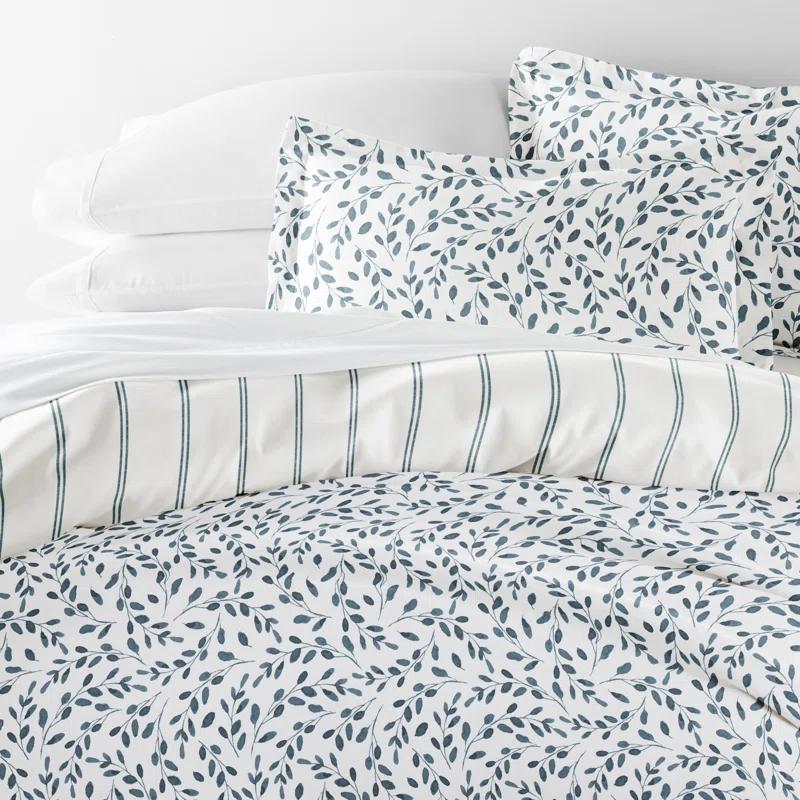 Becky Cameron Patterned Ultra Soft 3 Piece Duvet Cover Set - Serenity