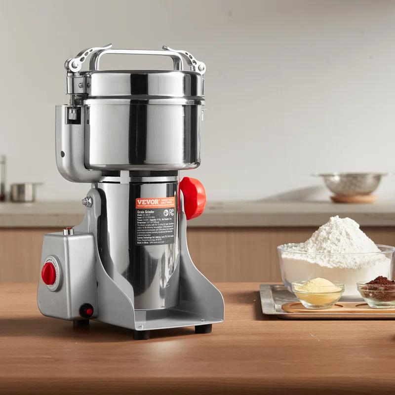 VEVOR 1000g Commercial Spice Grinder Electric Grain Mill Grinder High Speed