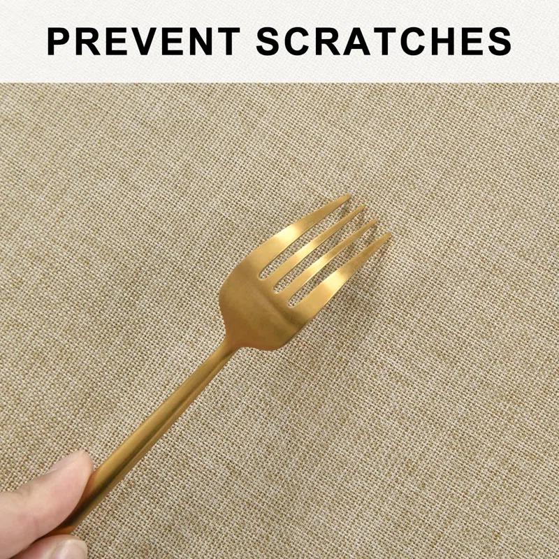 Hokku Designs Round Linen Tablecloth 90 Inch - Wrinkle And Stain Resistant Washable Polyester Fabric Table Cloth For Dining Room Kitchen Party, Beige