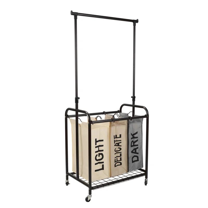 Rebrilliant Metal Rolling Laundry Sorter with Handles