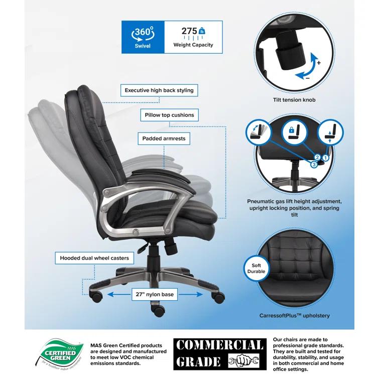 Boss Office Products Vinyl Executive Chair