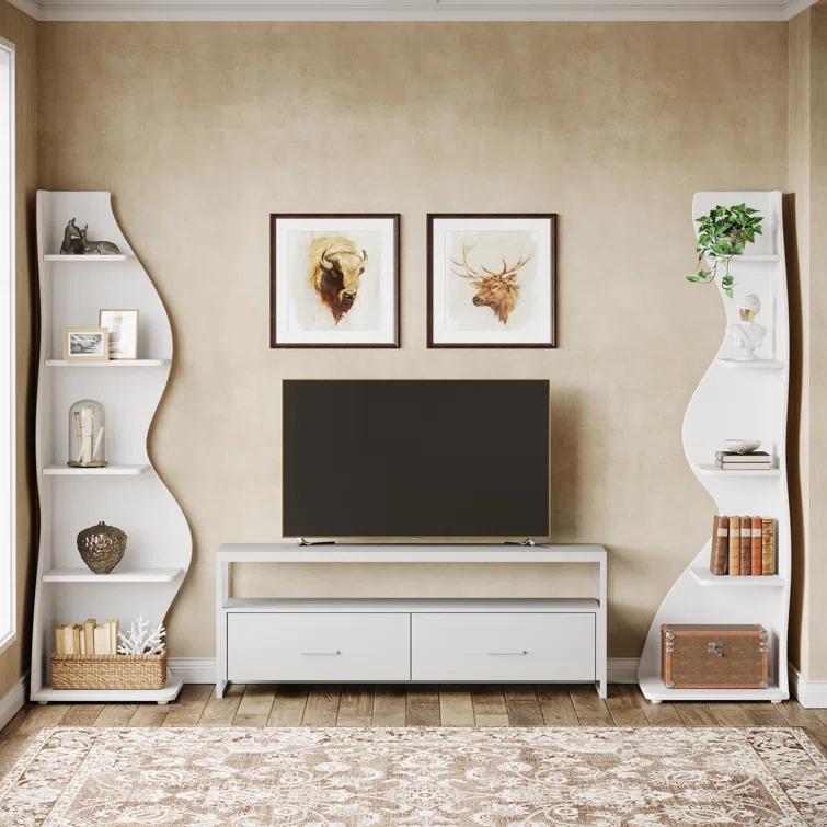 Millwood Pines Arhab Corner Bookcase