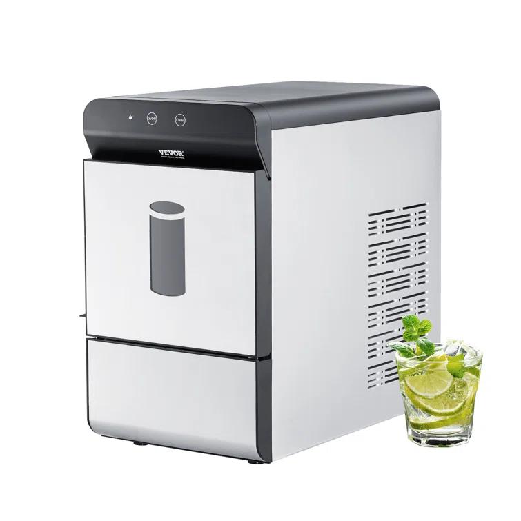 VEVOR Nugget Ice Maker, 37Lbs In 24 Hrs, Manual Auto Refill Self Cleaning Countertop Ice Maker Portable Nugget Ice Maker With Scoop And Basket