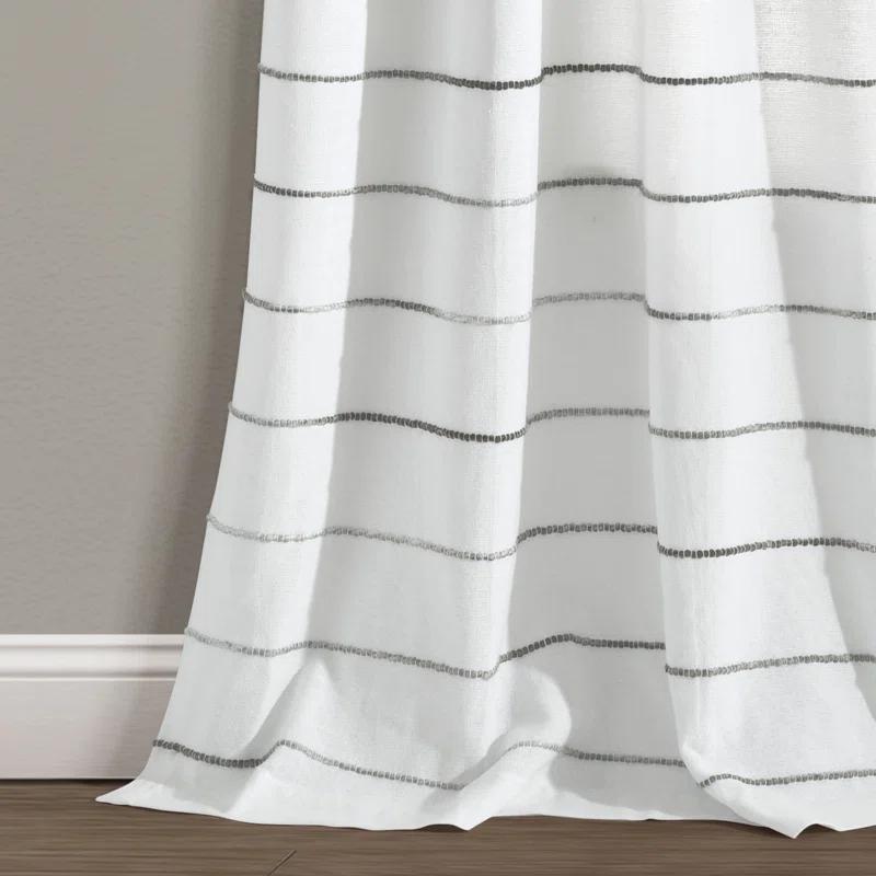 Lush Decor Reyna Semi Sheer Curtain Pair (Set of 2)