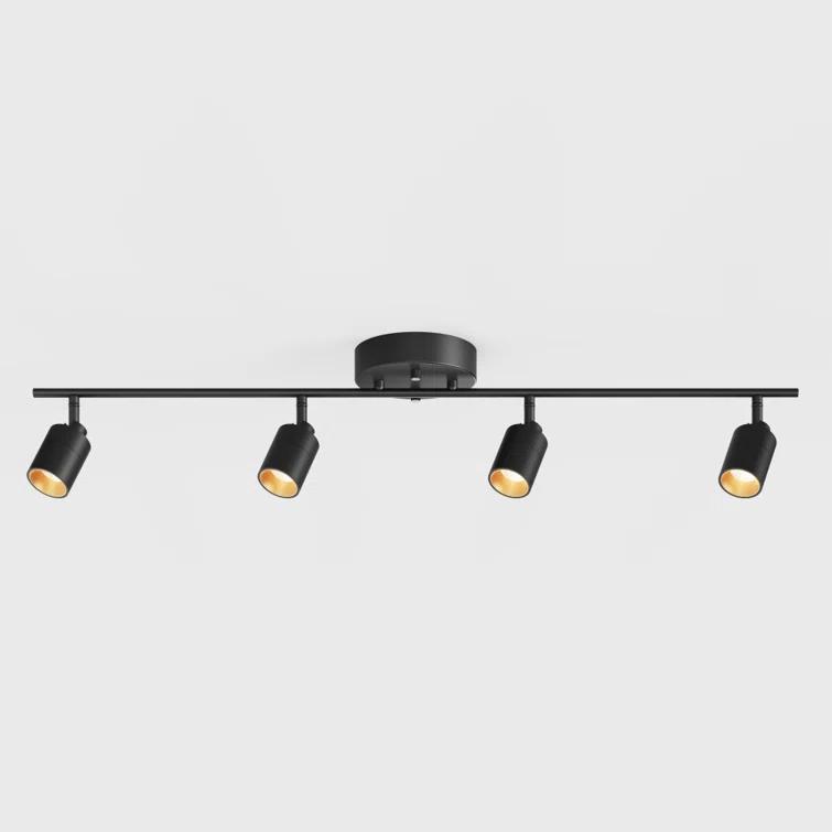 Vidalite Shura 4-Light Integrated LED Track Light w/ Rotatable Heads, 3 ft. Track Lighting Kit, 3000k, 2240 Lumen