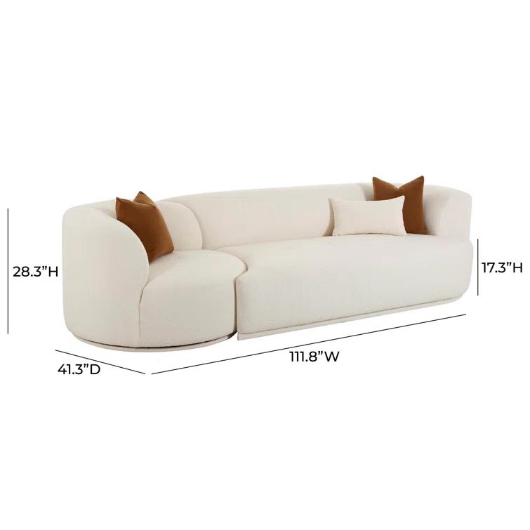 Fickle Boucle 2-Piece Sofa