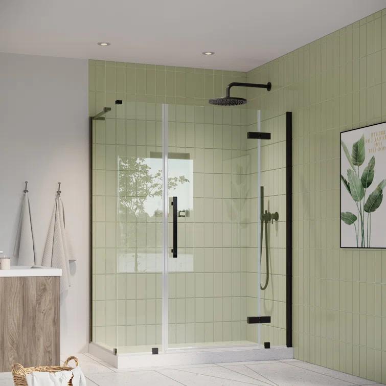 Ove Decors Endless Tampa 46" W x 72" H Corner Frameless Shower Kit, Door, 2 Panel | Wayfair