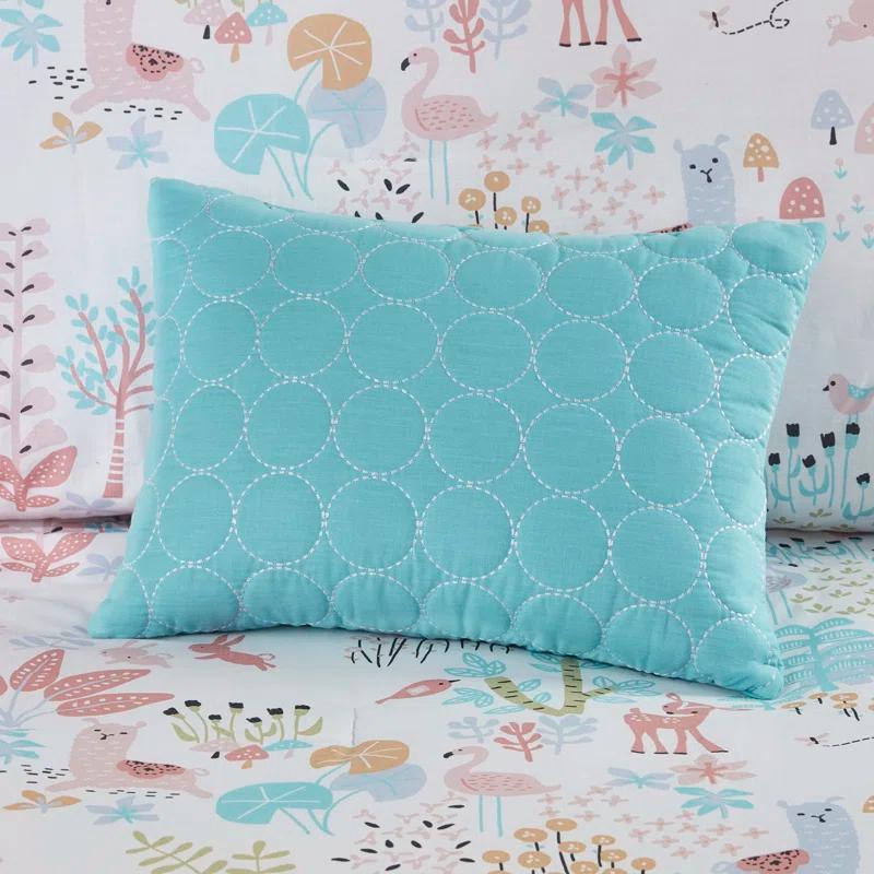 Intelligent Design Kids Iris Woodland Animals Cotton Reversible Comforter