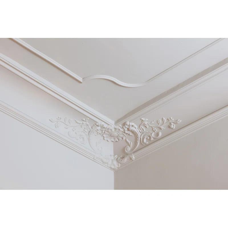 Orac Decor 7-1/4 in x 7-1/4 in x 78-3/4 in Primed White High Density Polyurethane Crown Moulding