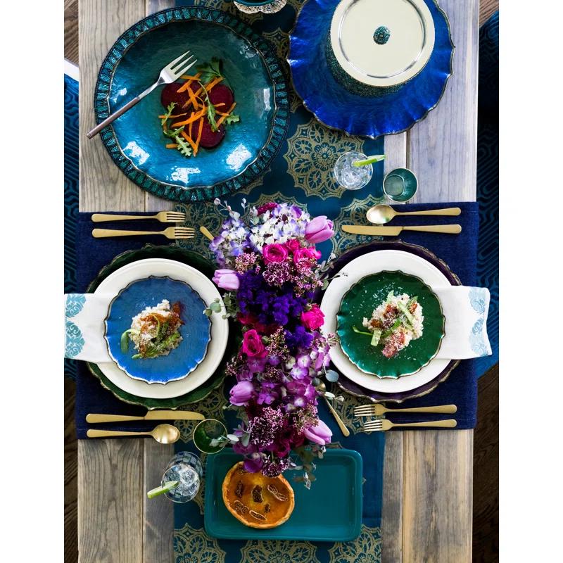 Viva by Vietri Baroque Glass No Pattern Charger