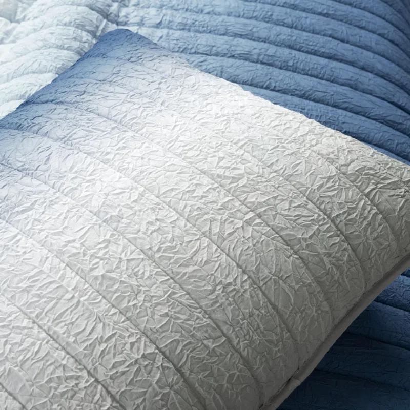 Lush Decor Crinkle Ombre Microfiber Quilt Set