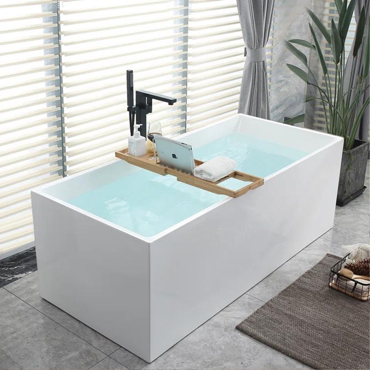 Chloe 59" x 30" Freestanding Soaking Bathtub