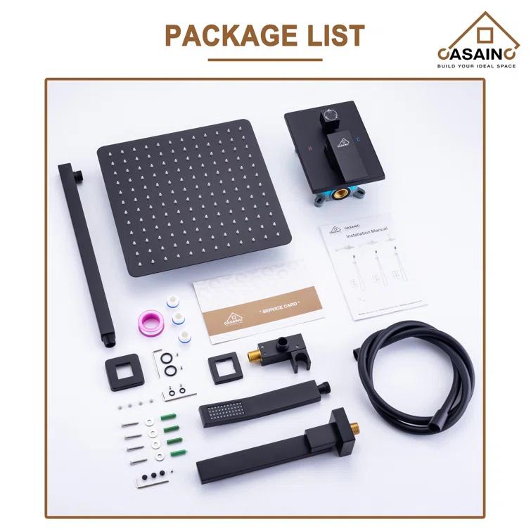 Pressure-Balanced (Temperature And Volume) All-In-One Kit with Rough in-Valve