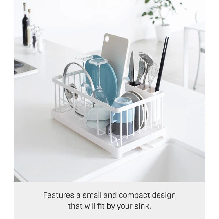 Yamazaki Tower White Wire Dish Drainer Rack