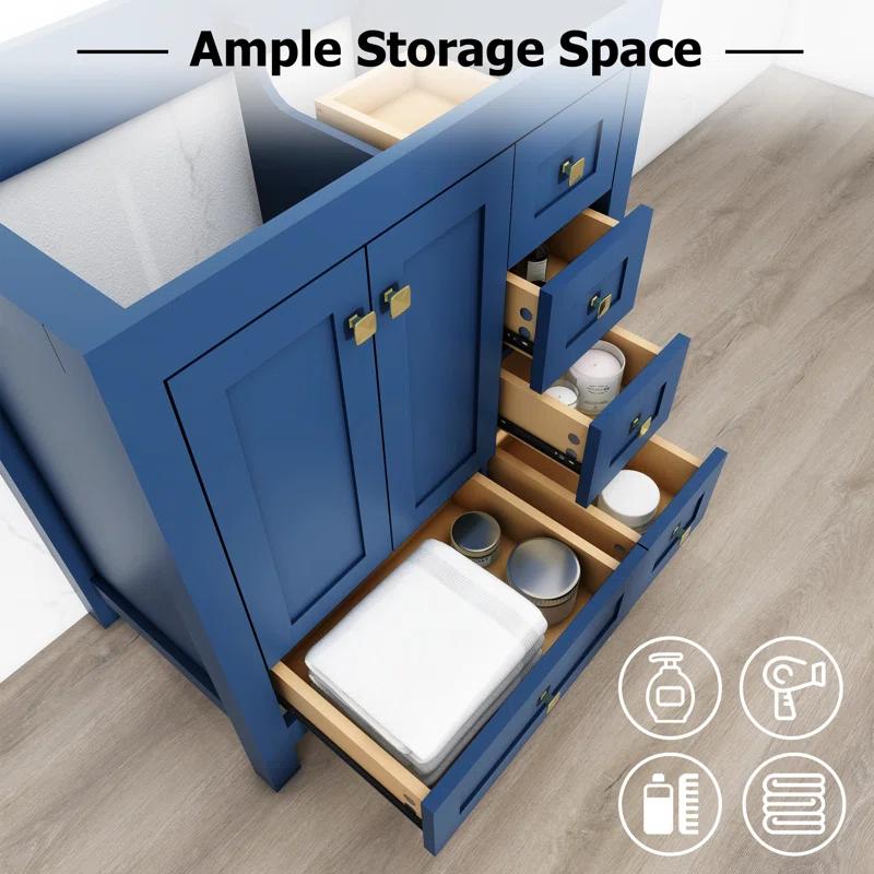 ECLIFE 30" Single Bathroom Vanity Base Only