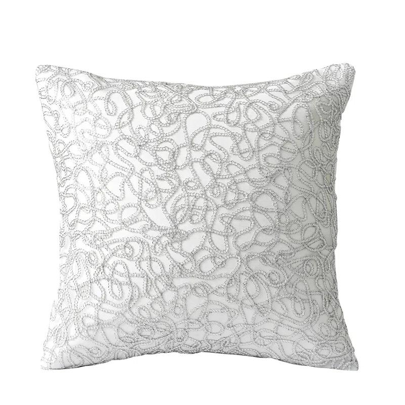 Violet Linen Reversible Throw Pillow