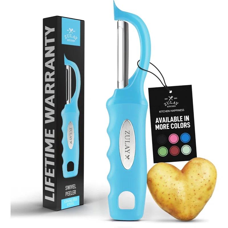 Zulay Kitchen Zulay Kitchen Premium Vegetable Peeler For Kitchen - Swivel Peeler With Razor Sharp Stainless Steel Blades & Strong Ergonomic Handle