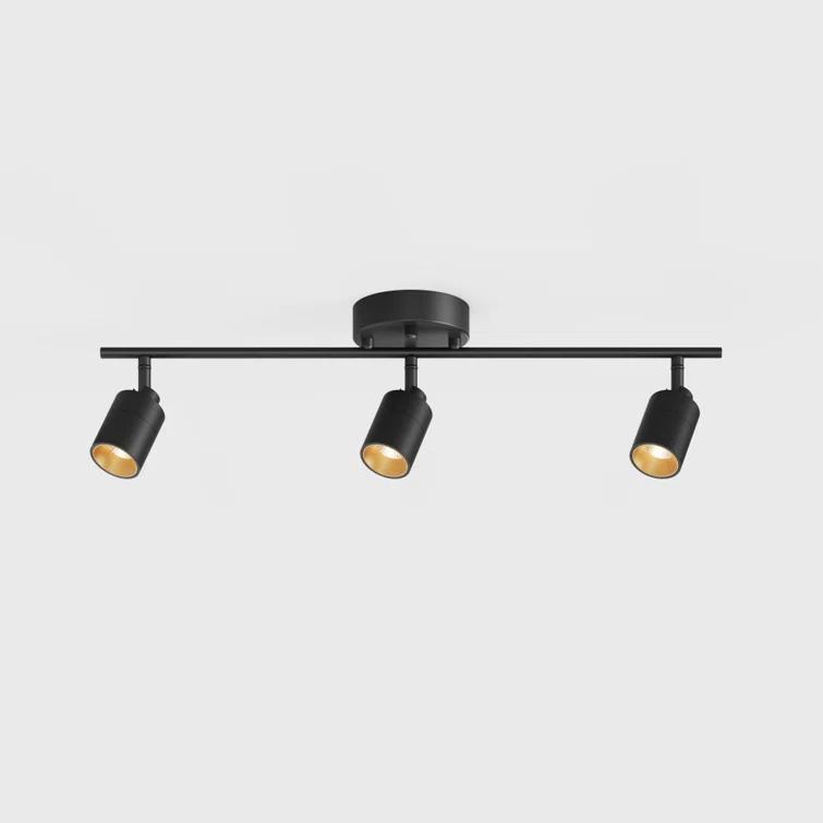 Vidalite Shura 3-Light Integrated LED Track Light with Rotatable Heads, 2 ft. Fixed Track Lighting Kit, 3000k, 1470 Lumens
