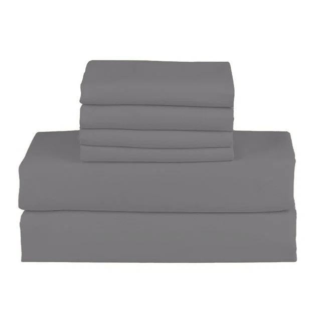 NY Textile Haus Hotel Luxurious Bamboo Blend 6-Piece Bed Sheet Set 2000 Series - 45 Colors